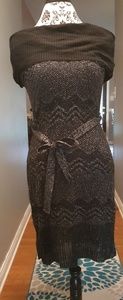 Black and Silver mini dress